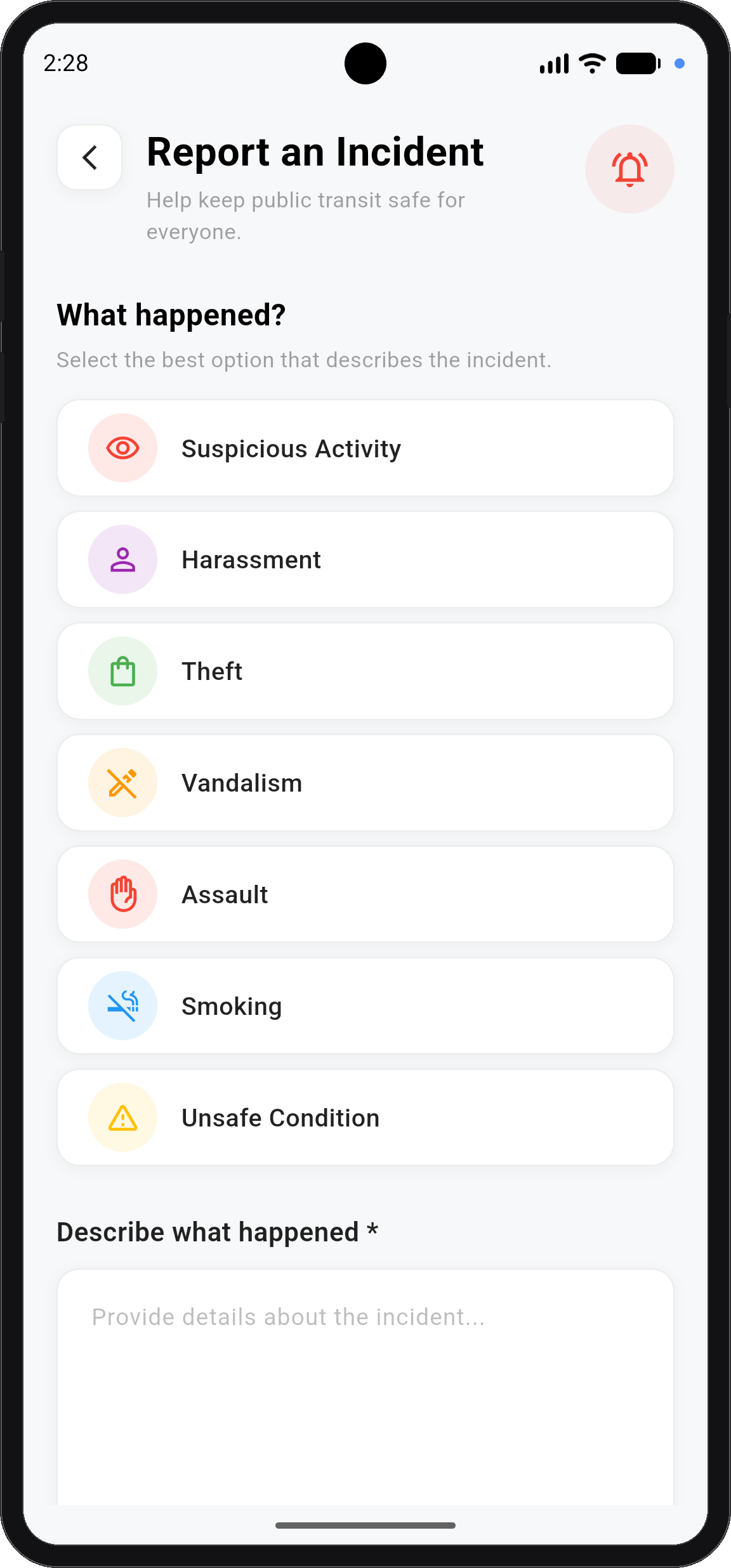 Report Screen